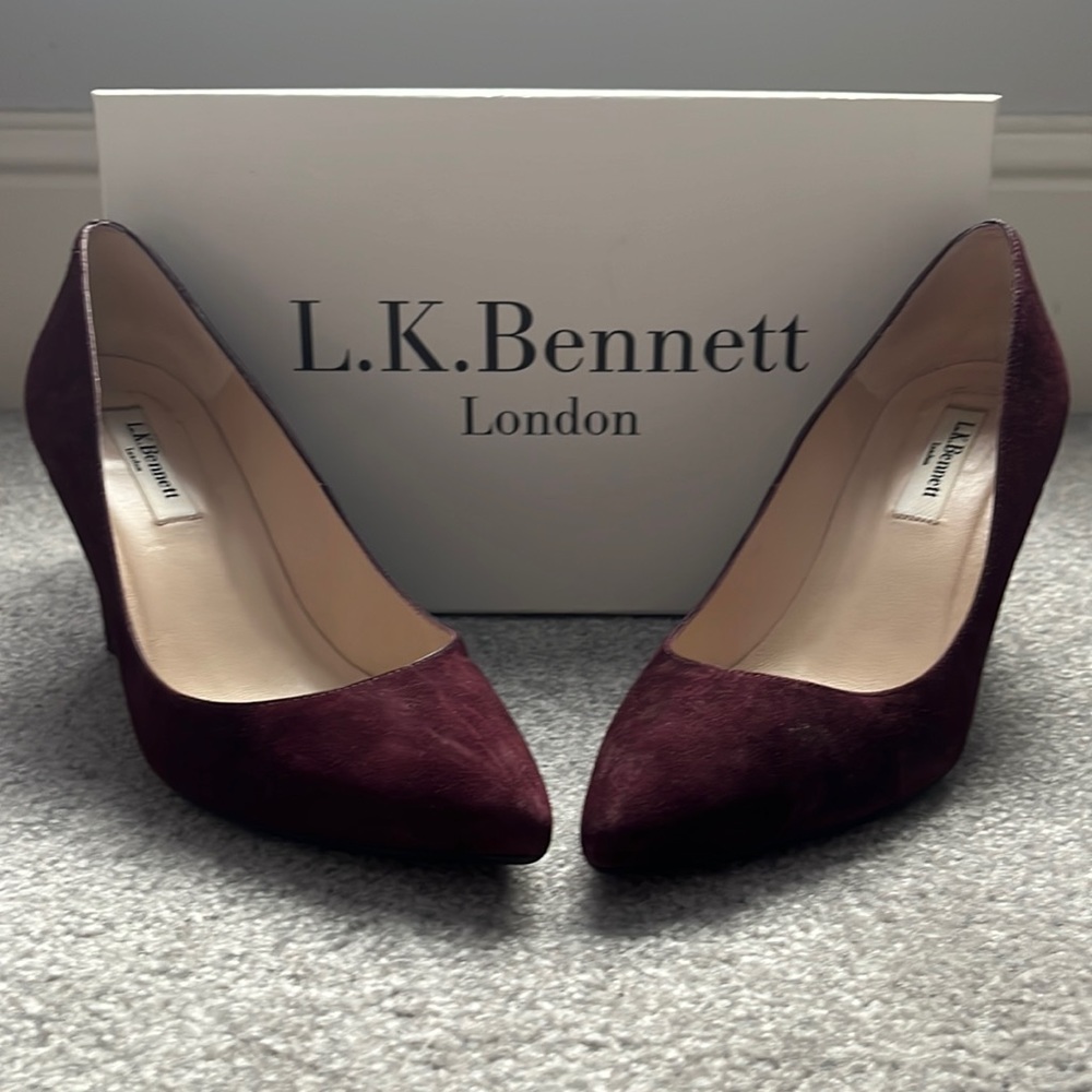 L K Bennett Suede Pumps